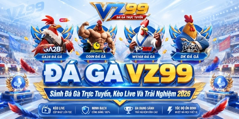 Đá Gà VZ99 – Sảnh Đá Gà Trực Tuyến, Kèo Live 2026